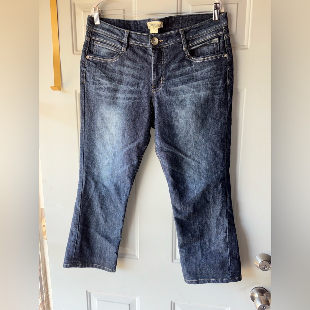 Democracy Dark Wash Cropped Ankle Jeans